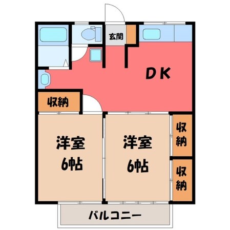 宇都宮駅 バス23分  石塚割下車：停歩1分 1階の物件間取画像